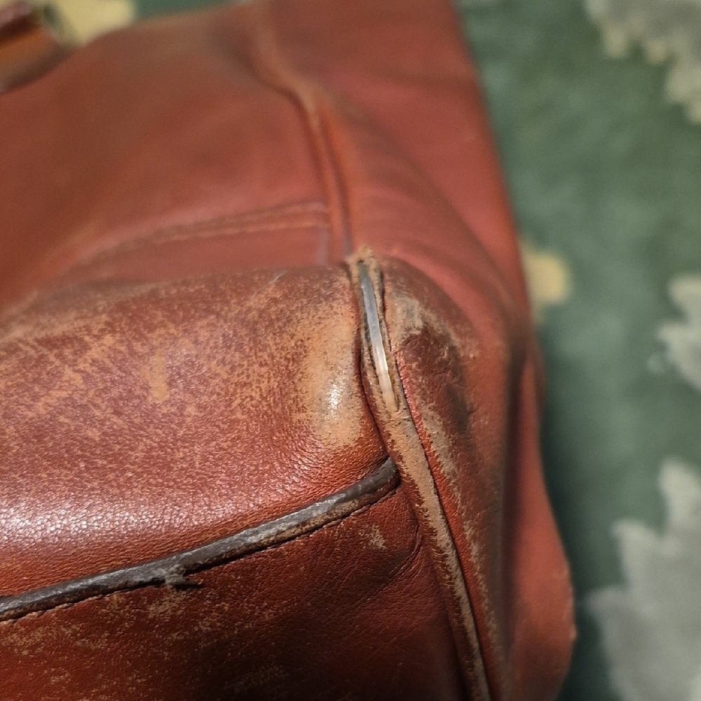 Coach Rich Brown Leather Shoulder Bag - Picture 10 of 15